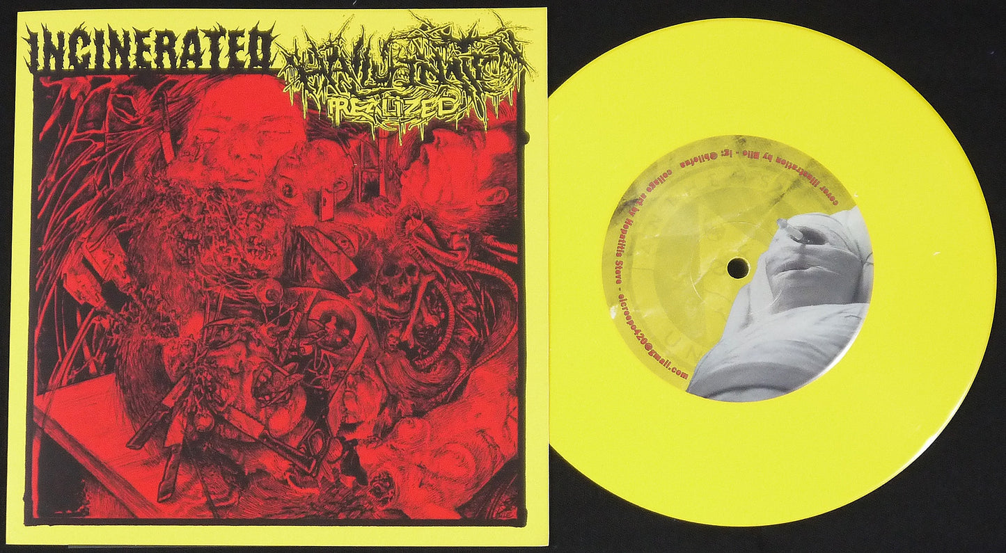 INCINERATED / HALLUCINATION REALIZED - Split 7"