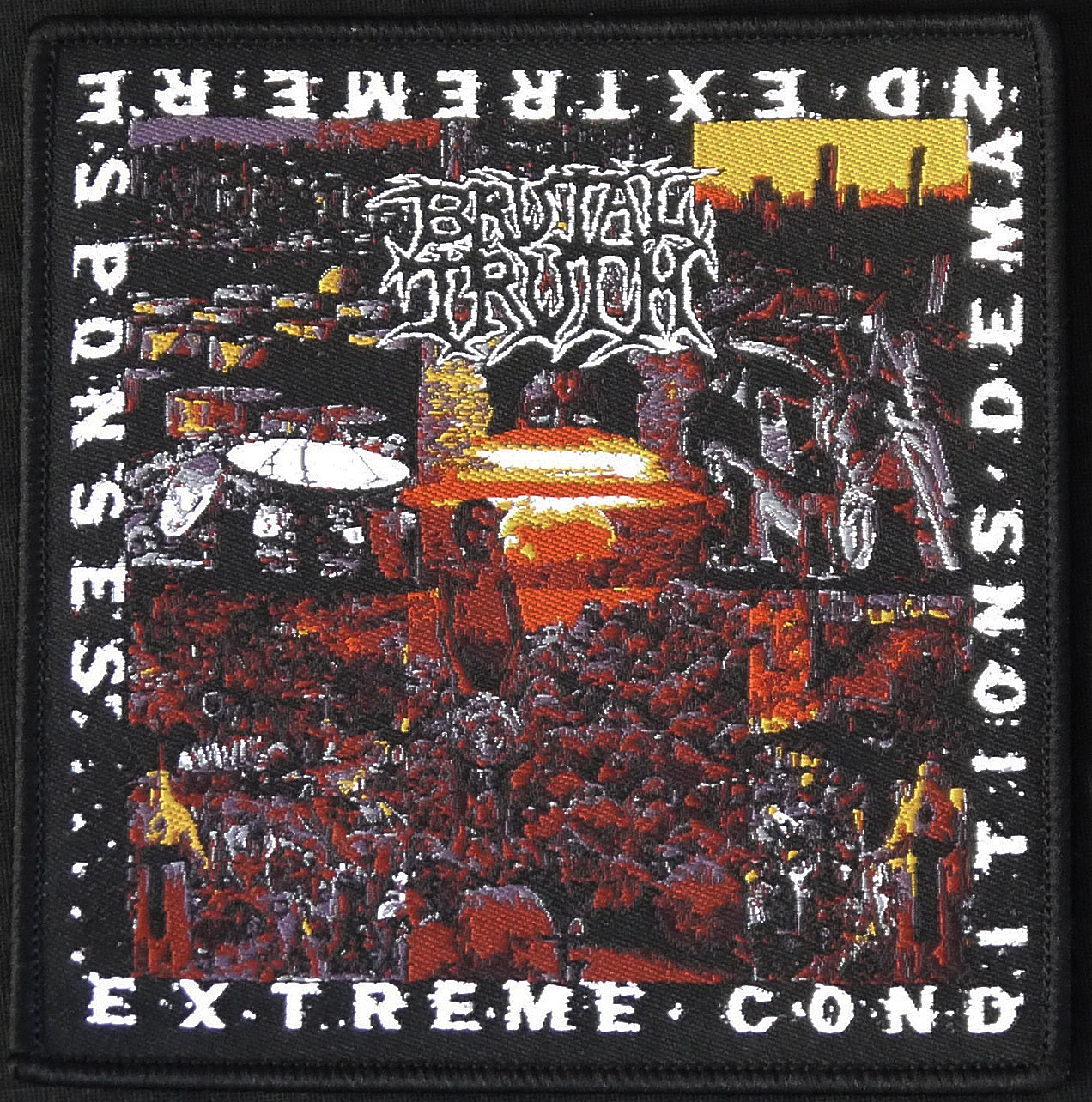 Maglietta Uomo Maniche Lunghe Brutal Truth Extreme Conditions... Nera, Nuova Con Etichette - Foto 4