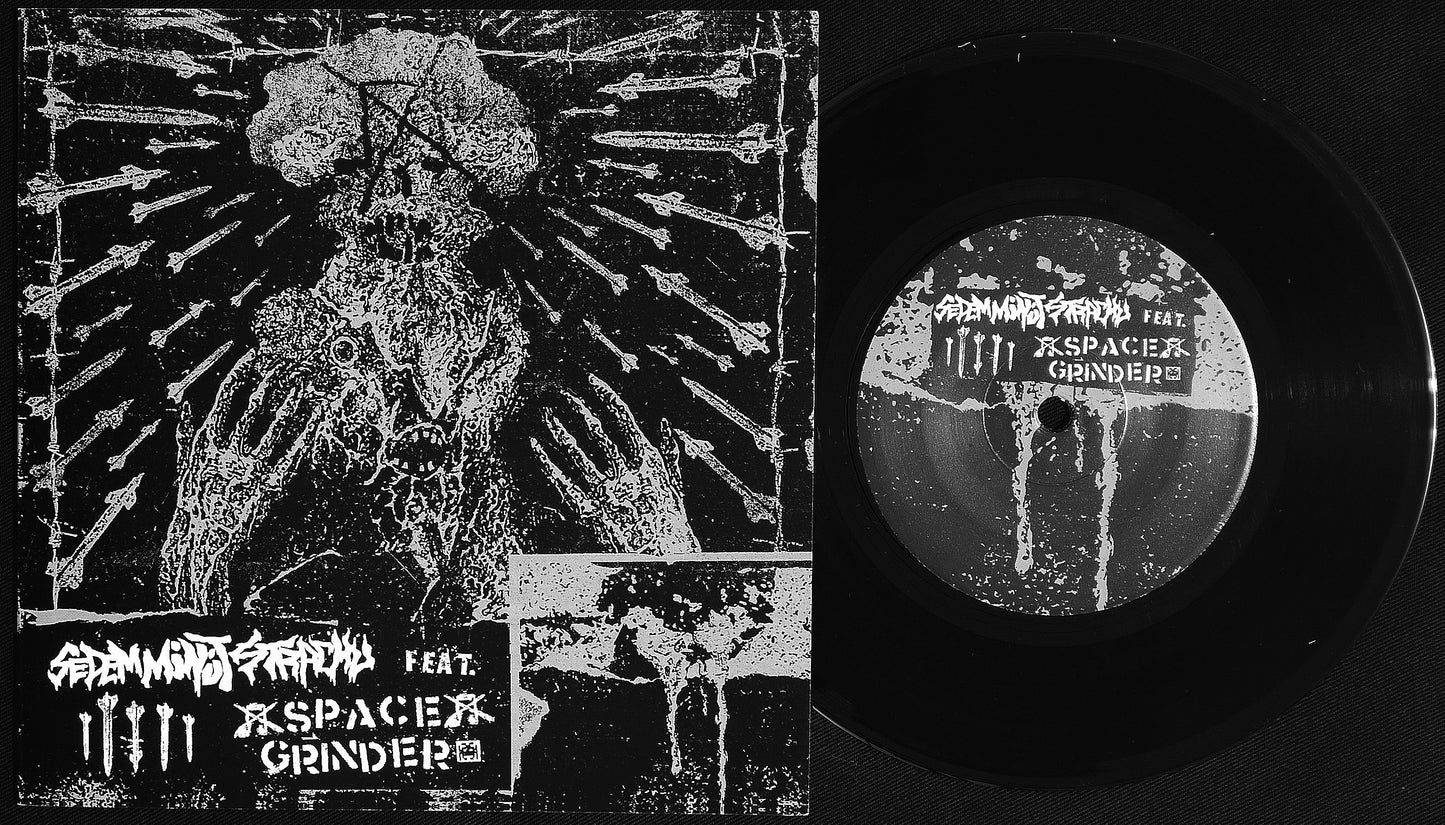SEDEM MINUT STRACHU feat: SPACE GRINDER / 3 ONANY BOYS - split 7"