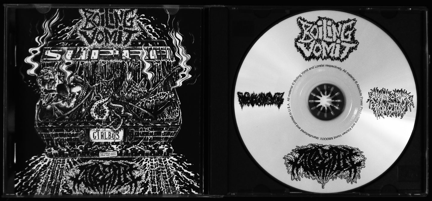 BOILING VOMIT / LORELAI - Split CD