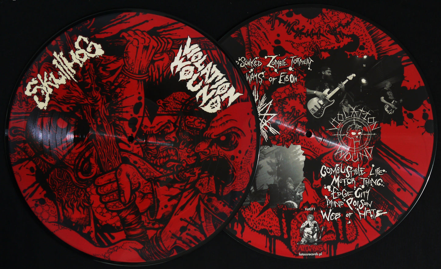 SKULLHOG / VIOLATION WOUND - Split 12" Picture