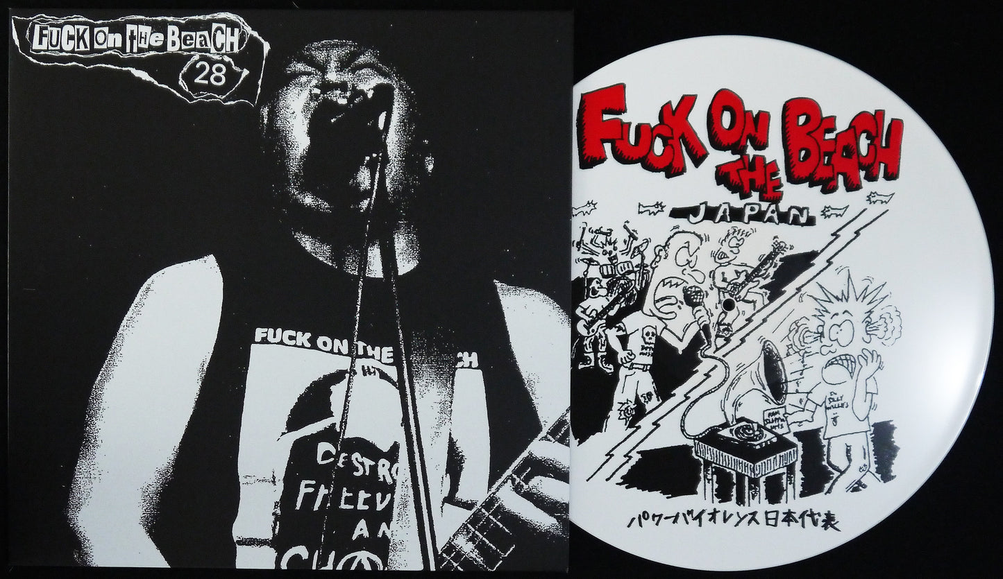 FUCK ON THE BEACH - 28 12"S/Sided Screen Printed