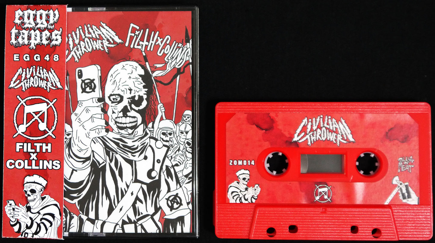CIVILIAN THROWER / FILTHXCOLLINS - Split Tape