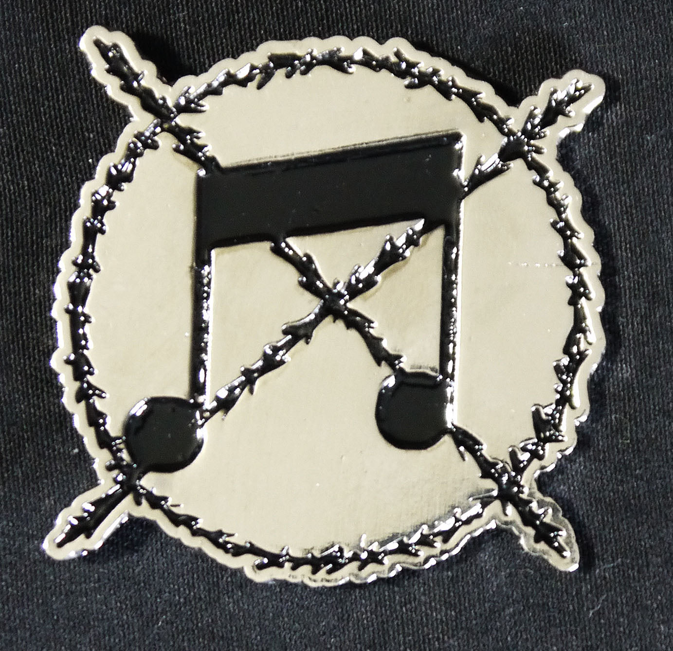 ANTI-MUSIC SYMBOL - Enamel Pin