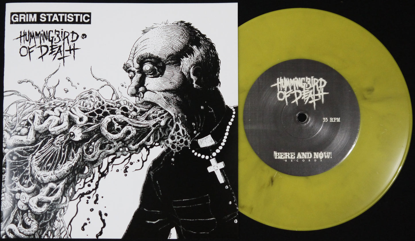 HUMMINGBIRD OF DEATH / GRIM STATISTIC - Split 7"
