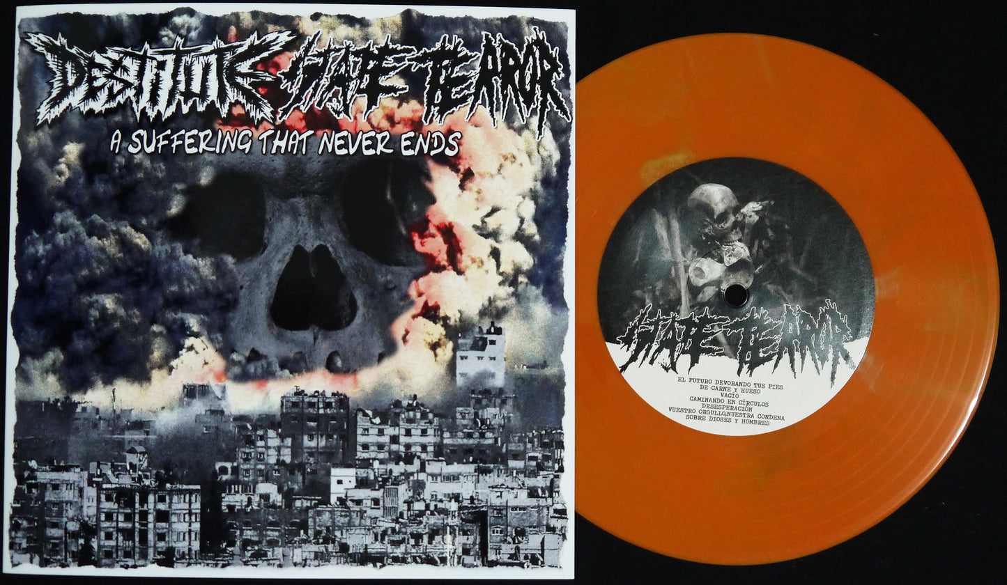 STATE TERROR / DESTITUTE - Split 7"