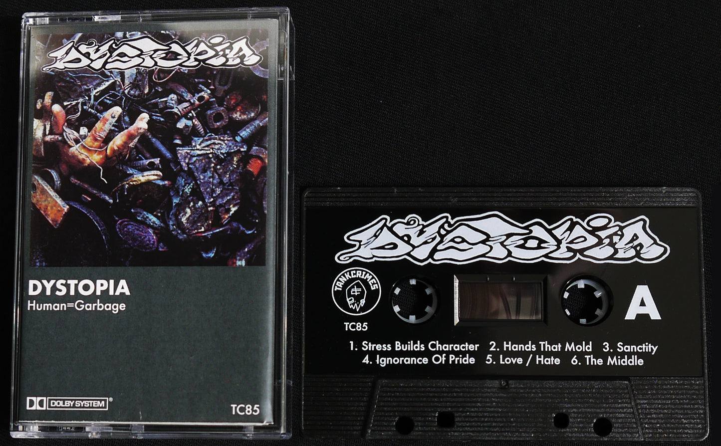 DYSTOPIA - Human=Garbage MC Tape