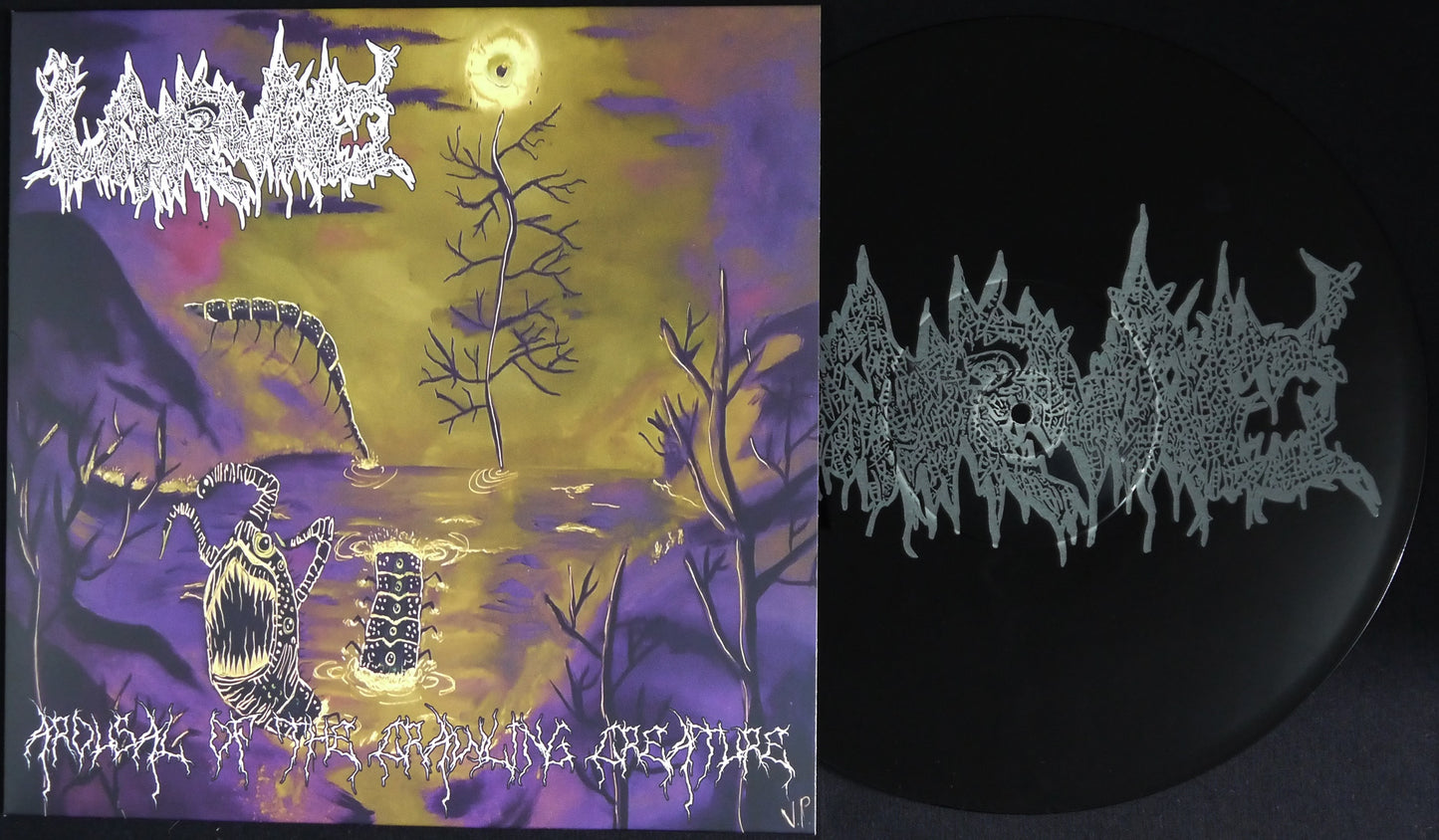 LARVAE - Arousal of the Crawling Creature S/Sided 12" Screenprinted