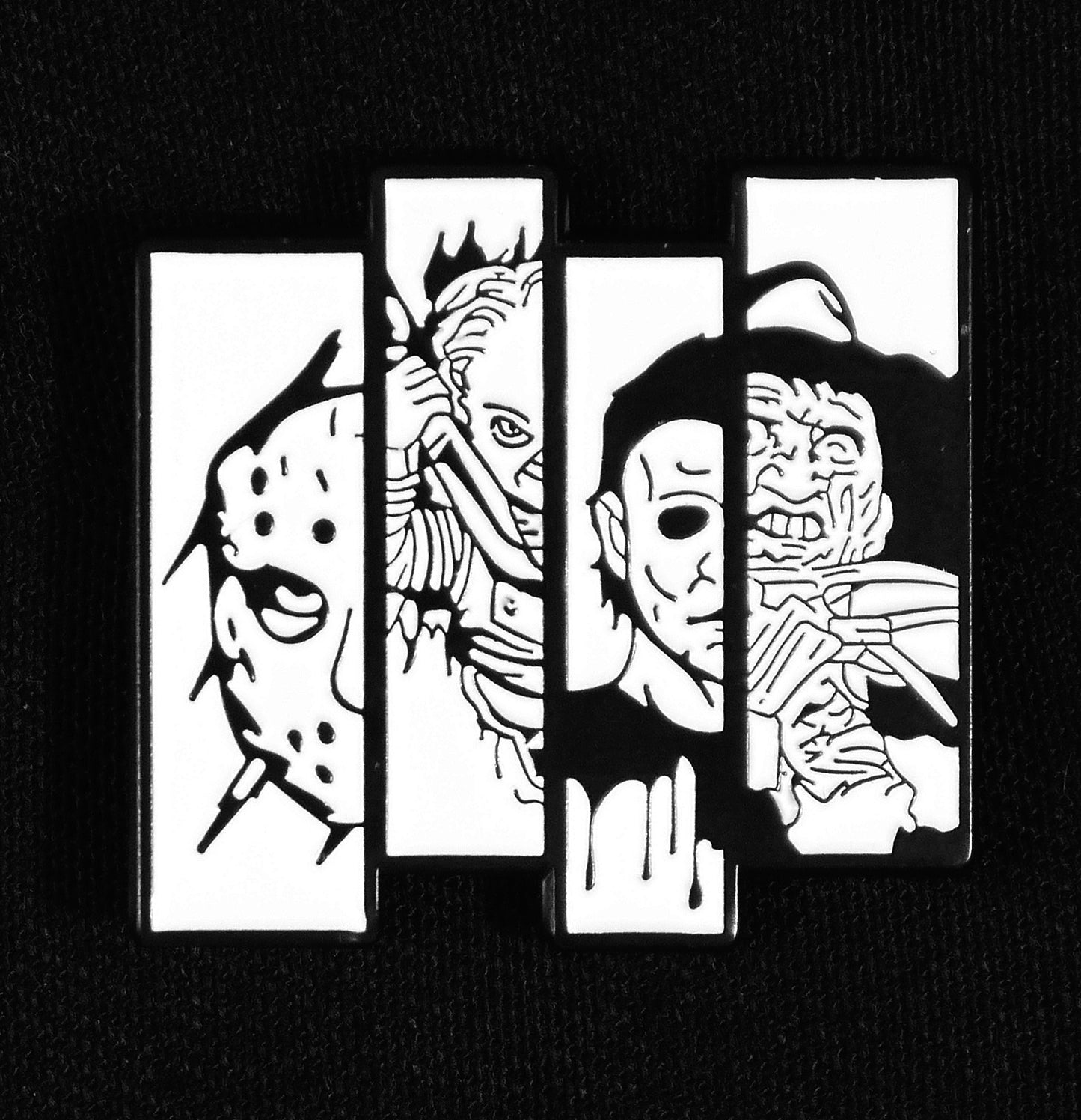 FRIDAY TH13 / CHUCKY / HELLOWEN / A NIGHTMARE ON ELM STREET - Enamel Pin