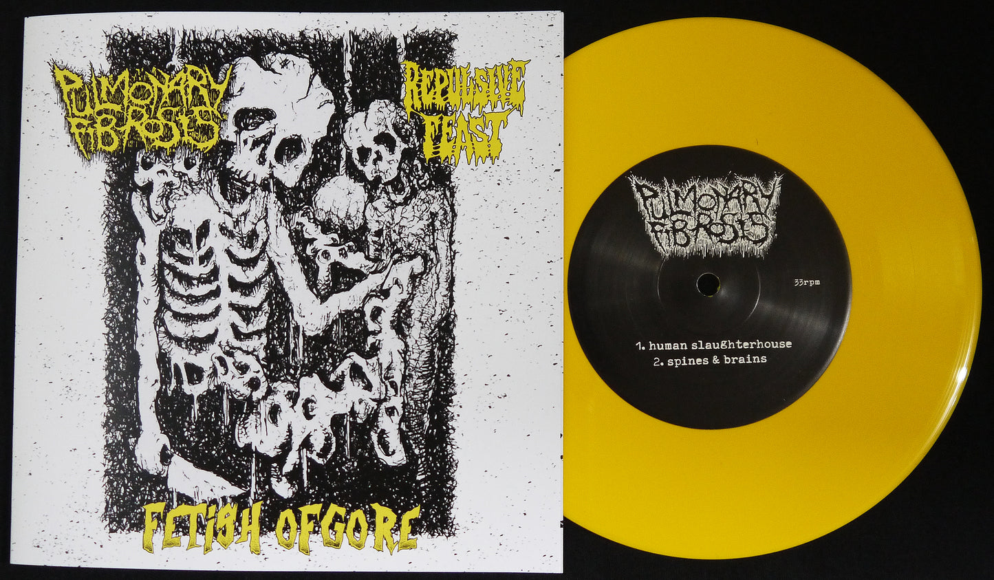 PULMONARY FIBROSIS / REPULSIVE FEAST - Split 7"