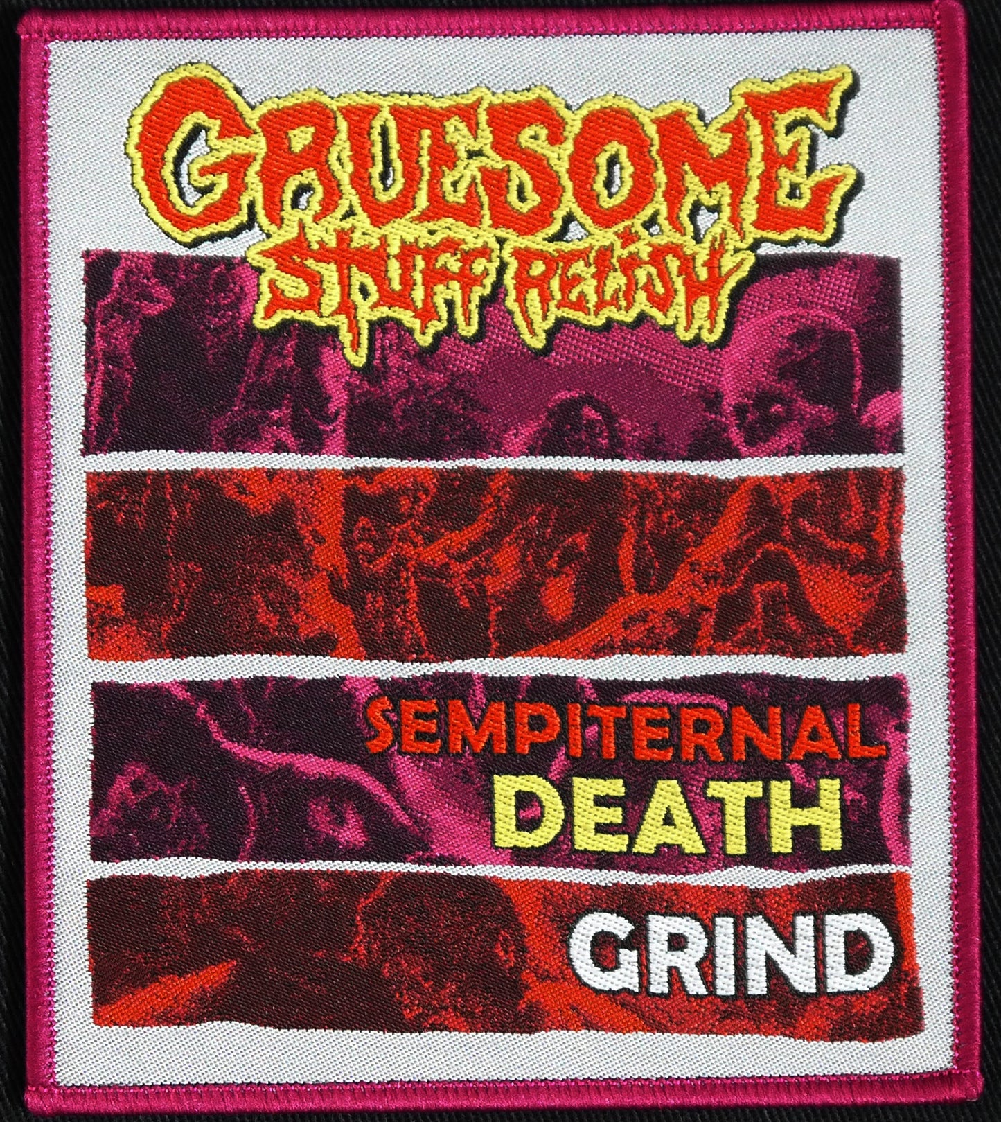 GRUESOME STUFF RELISH - Sempiternal Death Grind Woven Patch
