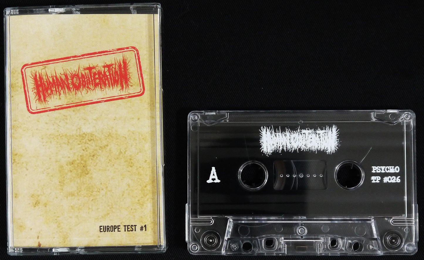 HUMAN OBLITERATION - Europe Test 1 MC Tape