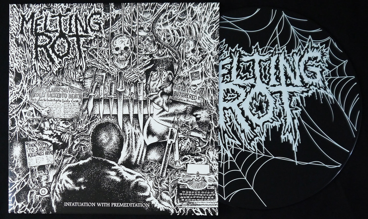 MELTING ROT - Infatuation With Premeditation 12" S/Sided Screen Printed