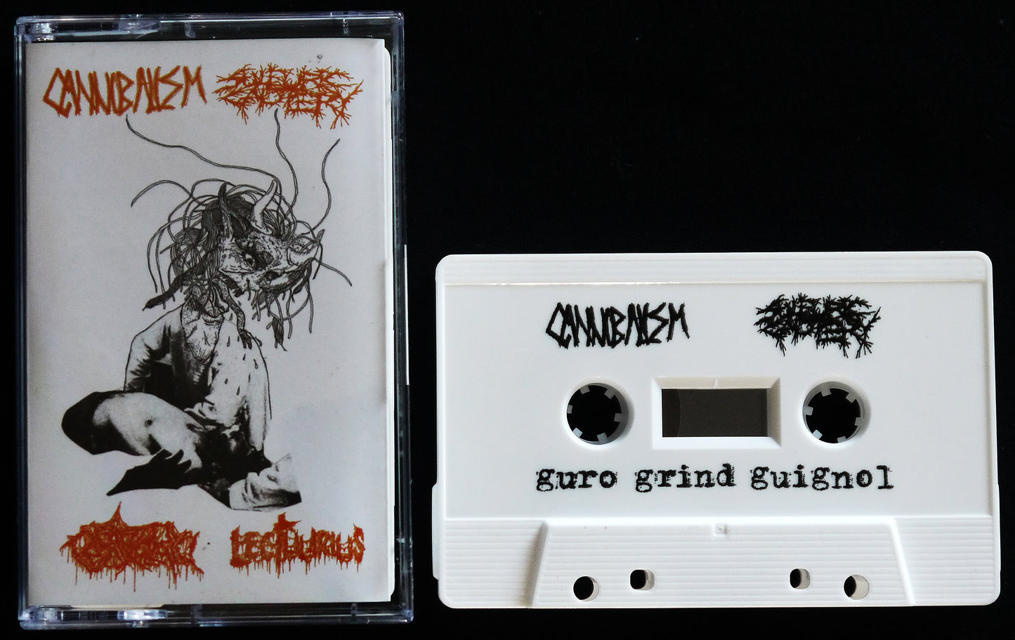 SULFURIC CAUTERY / CANNIBALISM / ENDOTOXAEMIA / LECTULARIUS - 4 Way Split Tape