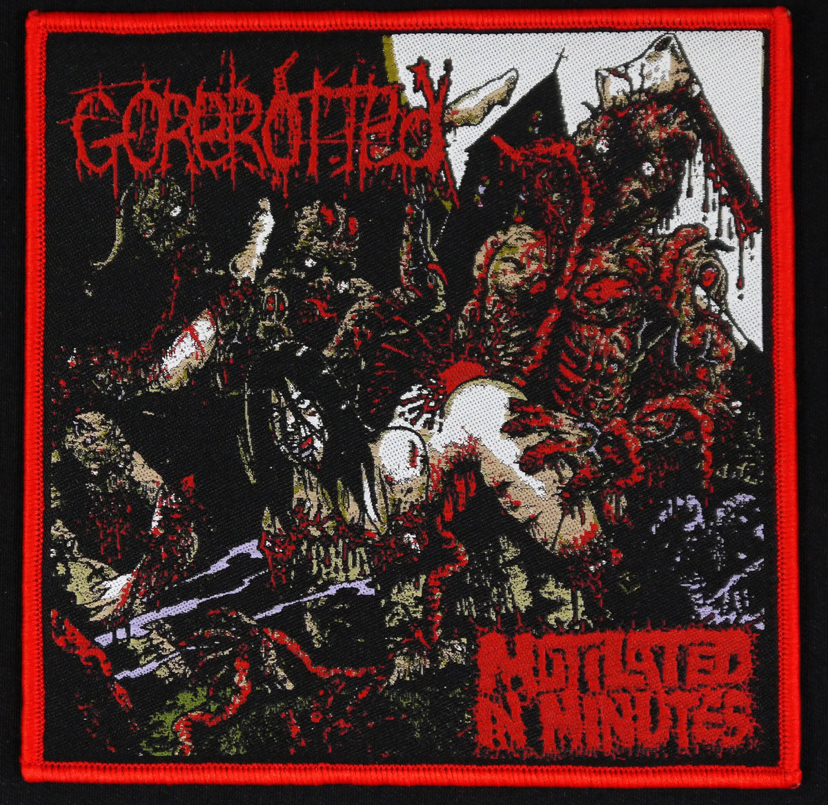 GOREROTTED - Mutilated in Minutes - Woven Patch