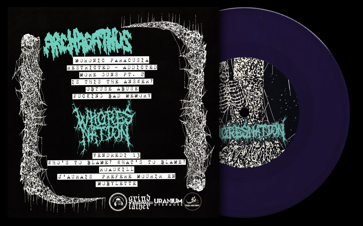 ARCHAGATHUS / WHORESNATION - Split 7"