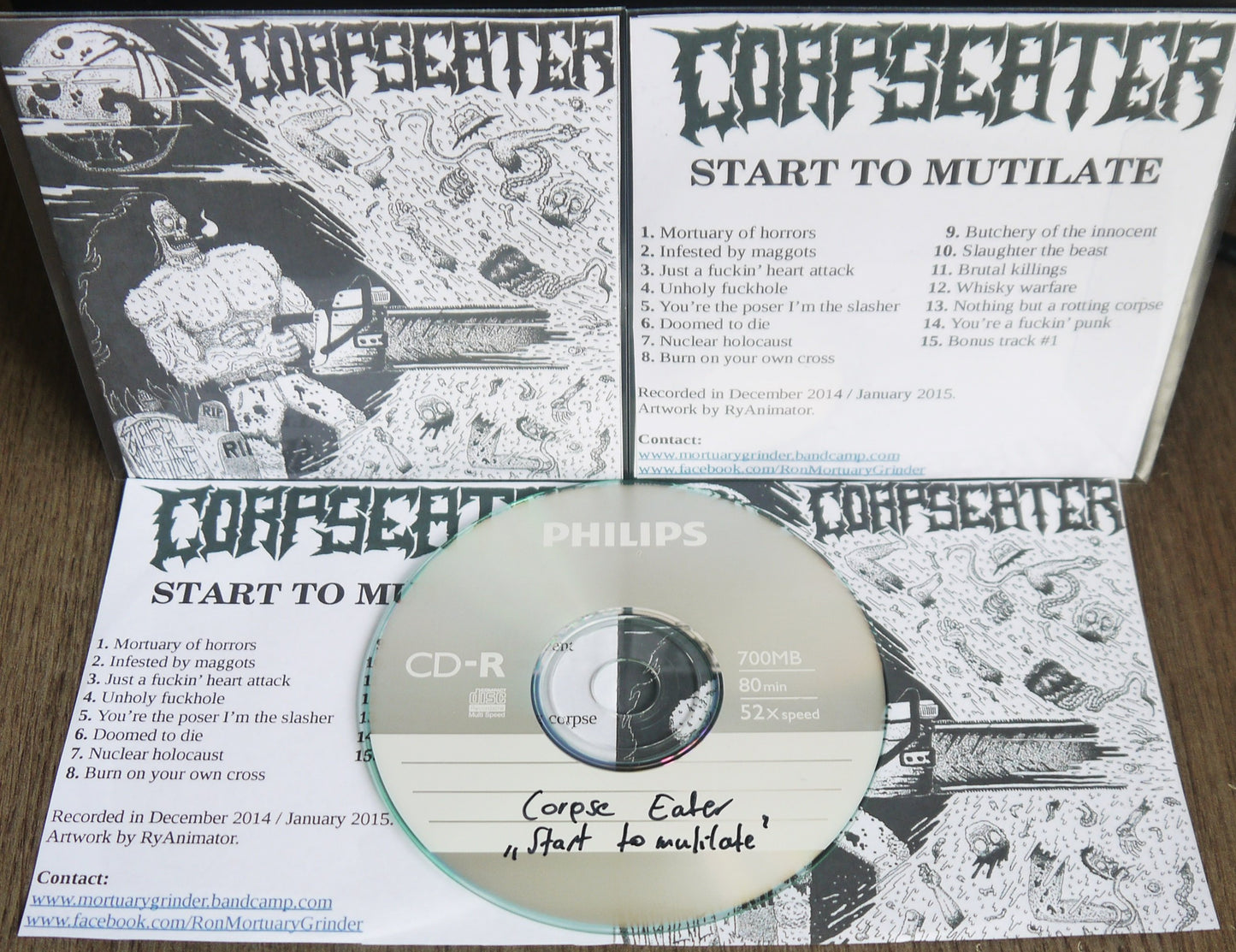 CORPSEATER "Start To Mutilate" CDr