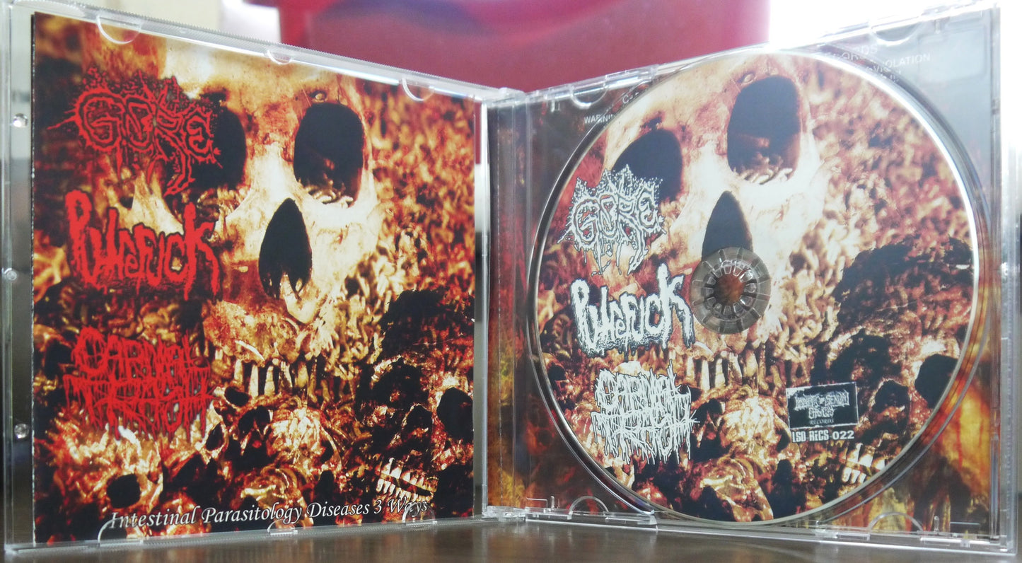 GORE / PUTREFUCK / CARNAL TRASH - 3 Way Split CD