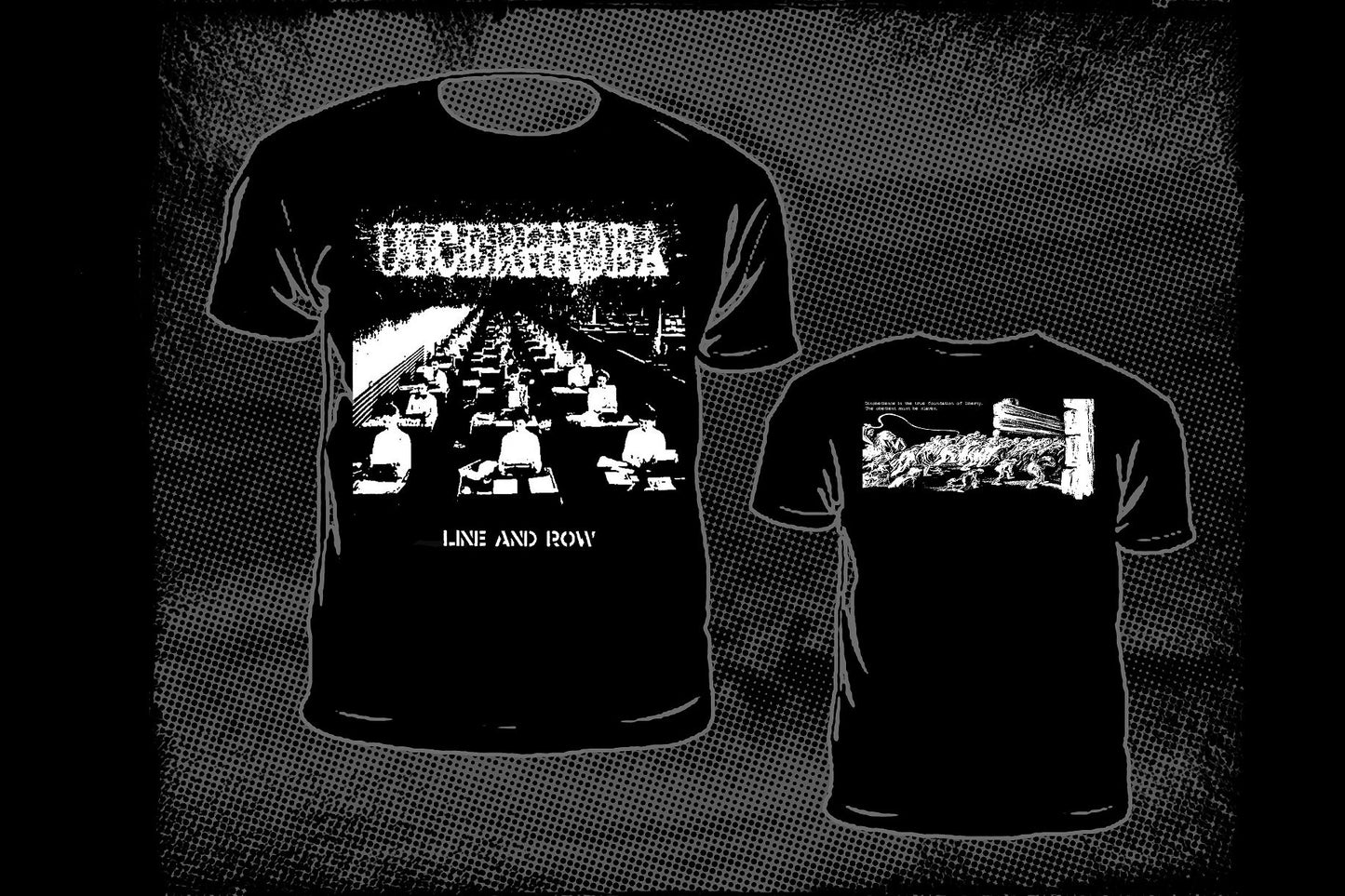 ULCERRHOEA - Line And Row T-shirt