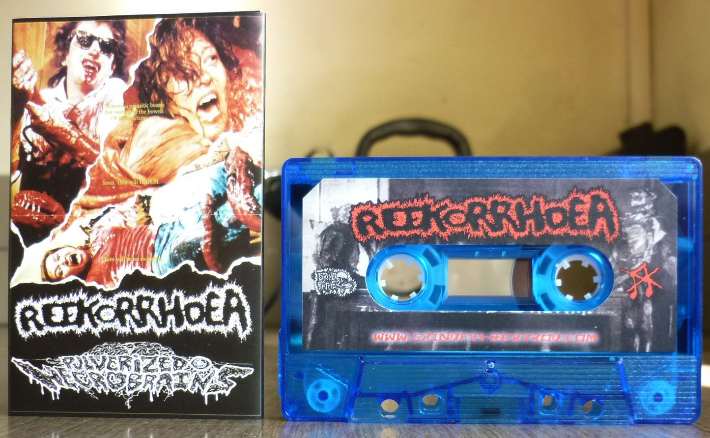 REEKORRHOEA / PULVERIZED NECROBRAINS - Split Tape
