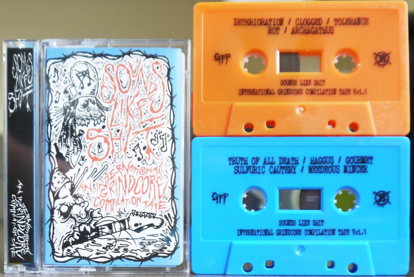 V/A: SOUNDS LIKE SHIT - AN INTERNATIONAL GRIND CORE COMPILATION Vol.1 Tape