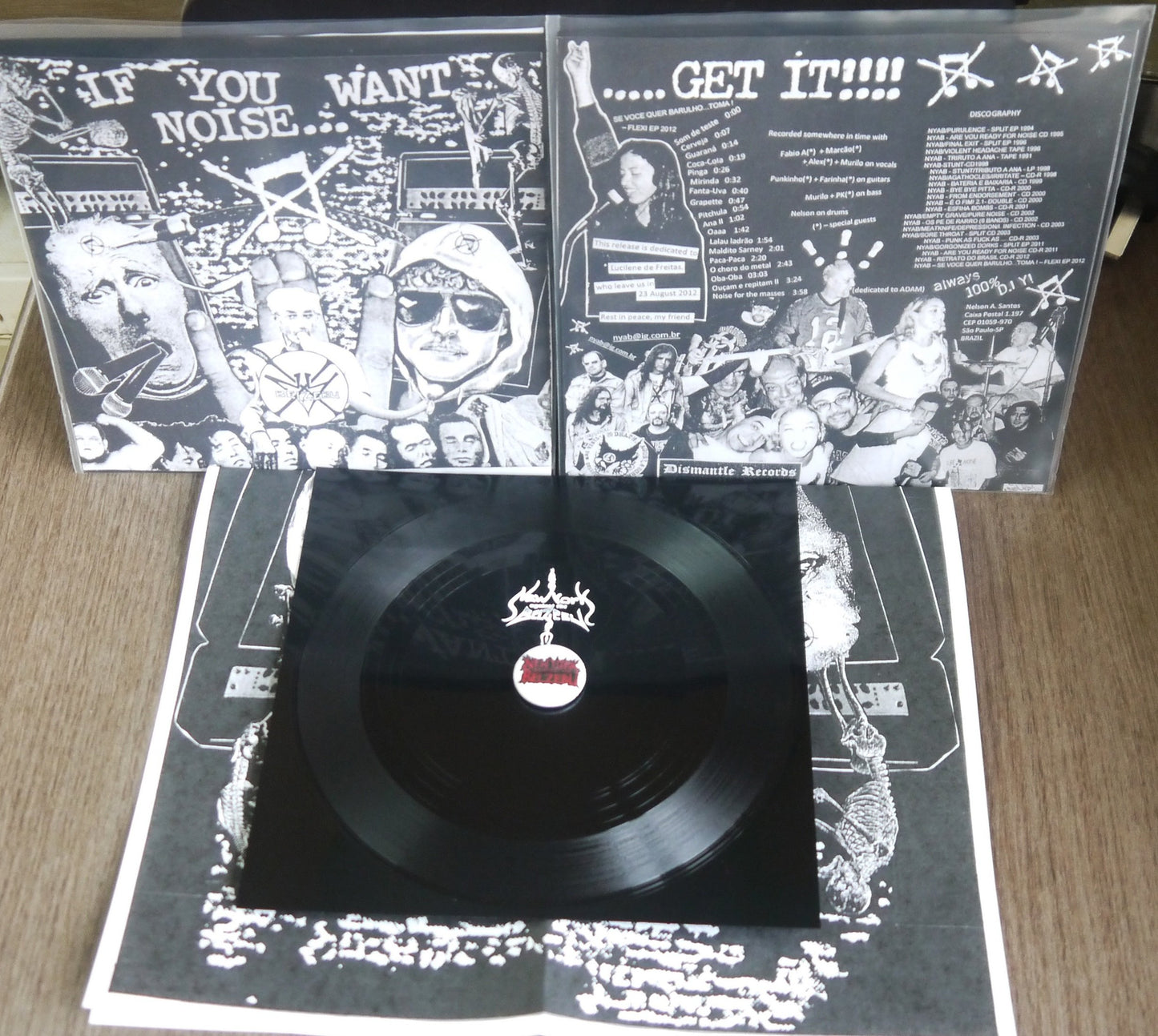 NEW YORK AGAINST THE BELZEBU - Se Voce Quer Barulho... Toma ! - 7"Flexi