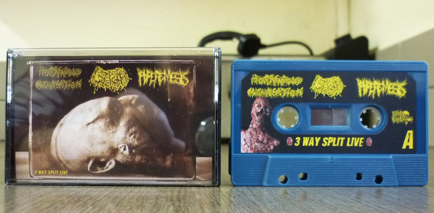 HORRENDOUS MISCREATION / GIRTH / HYPEREMESIS - 3 Way Split Tape