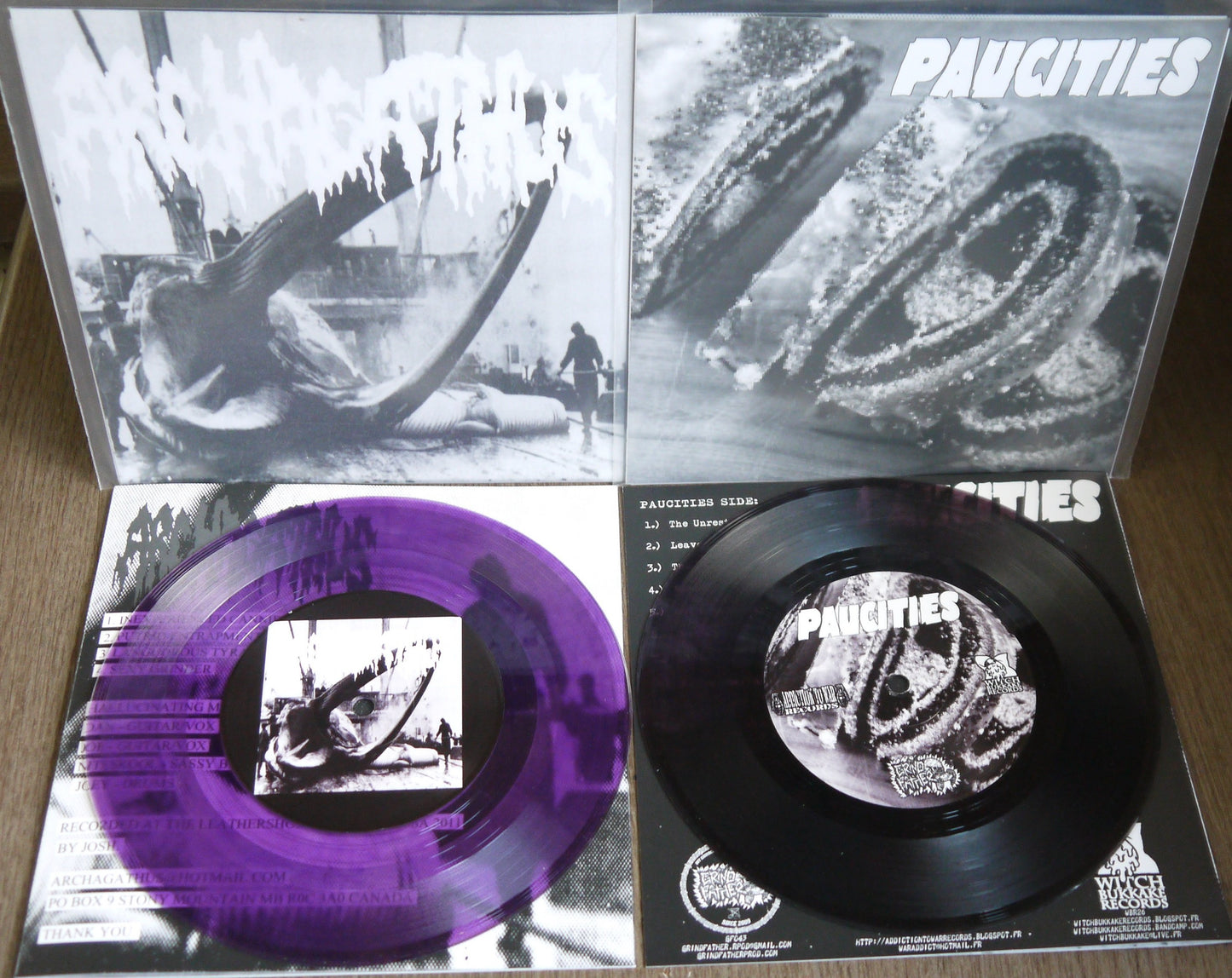 ARCHAGATHUS / PAUCITIES - Split 7"