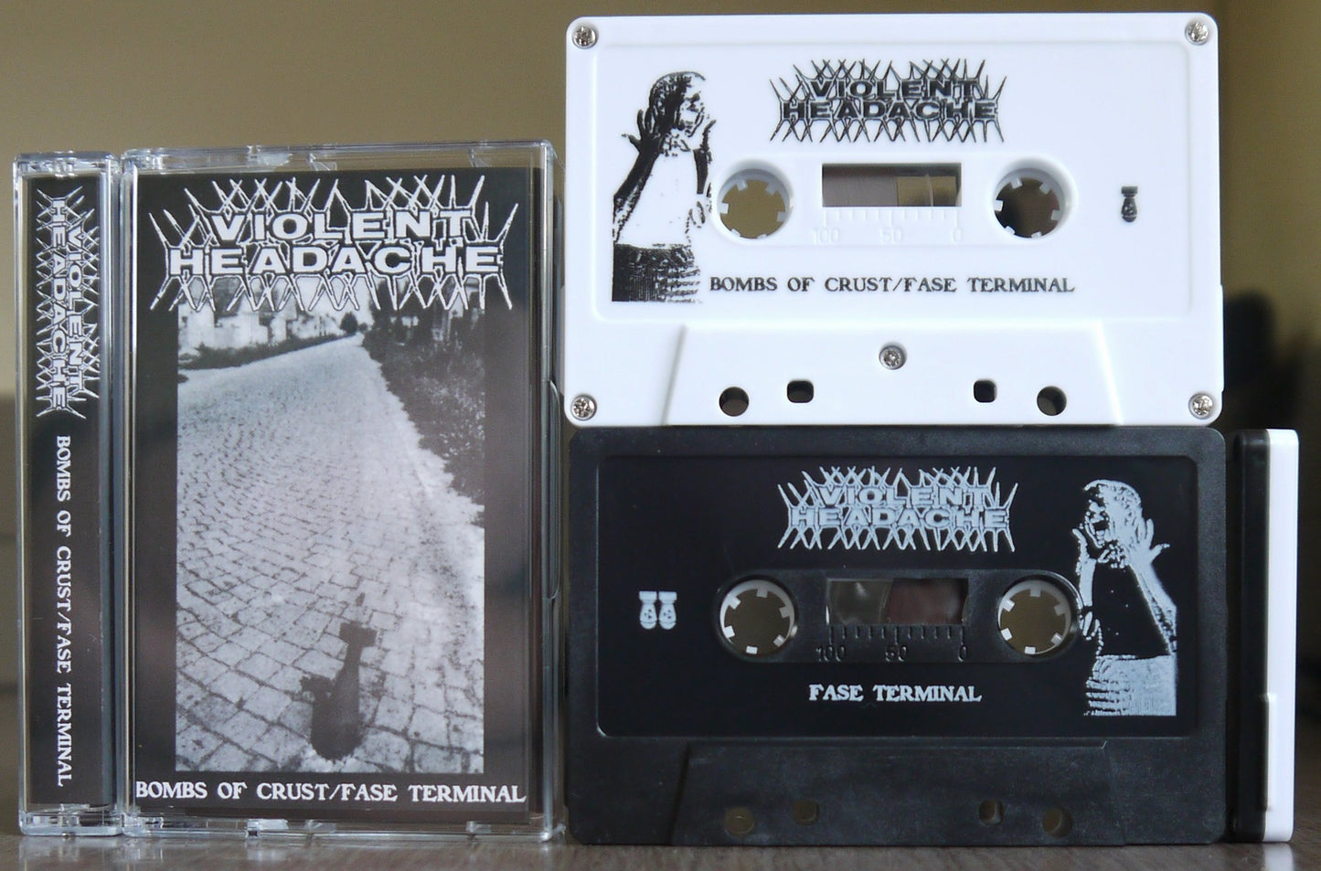 VIOLENT HEADACHE - Bombs Of Crust/Fase Terminal Tape