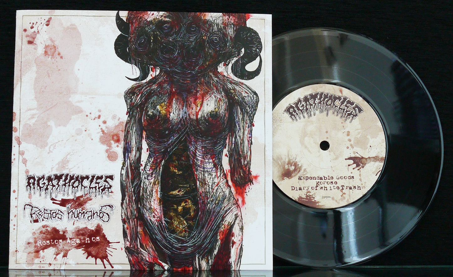 AGATHOCLES / RESTOS HUMANOS - Split 7"