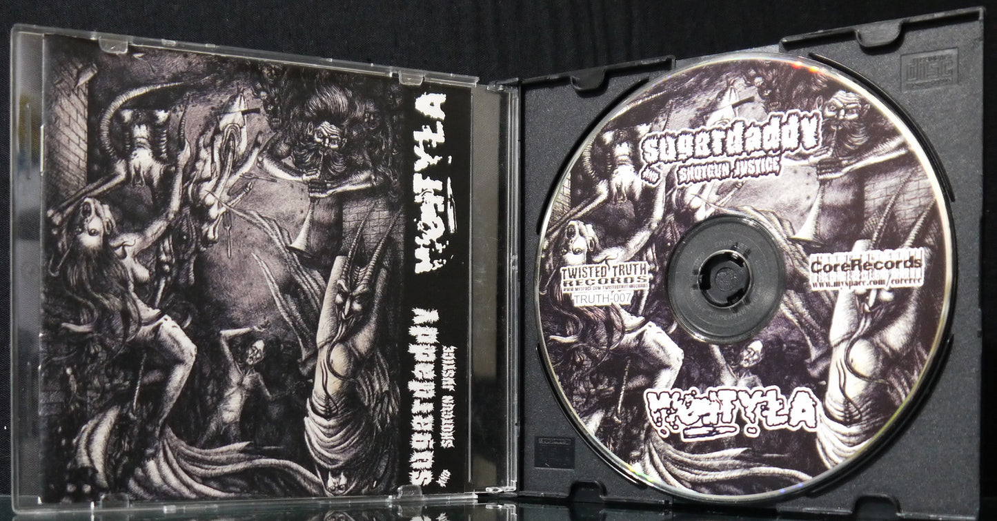 WOJTYLA / SUGARDADDY SHOTGUN JUSTICE - Split CD
