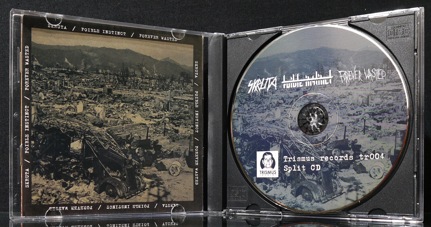 SKRUTA / FOIBLE INSTINCT / FOREVER WASTED - 3 Way Split CD