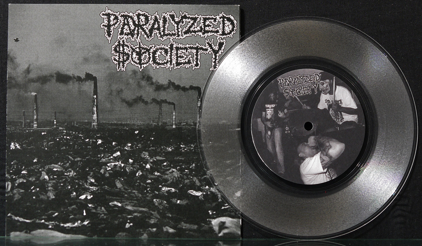PARALYZED SOCIETY / XABRUPTX - Split 7" Lathecut