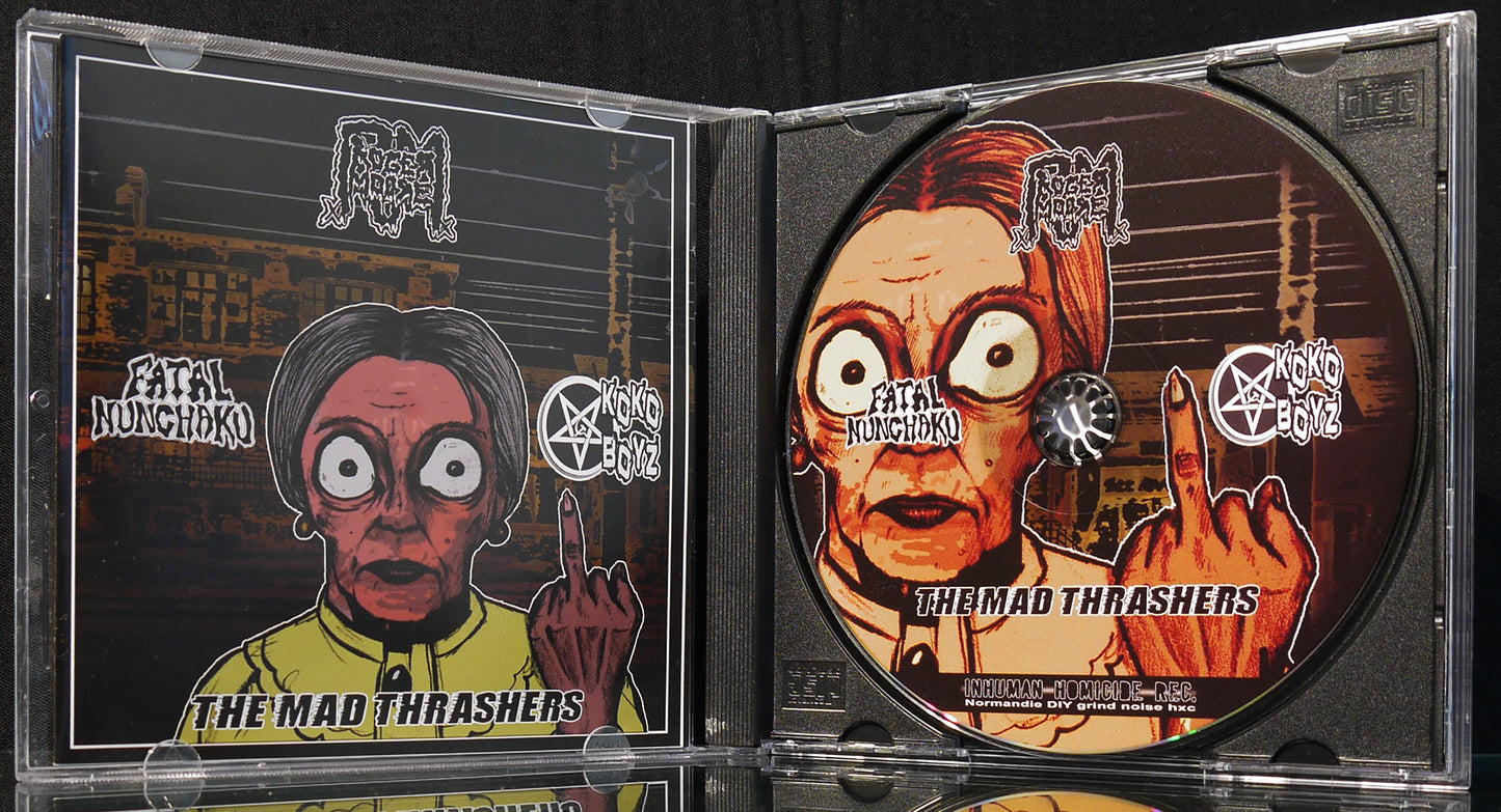 ROGER MOORE / KOKOBOYZ / FATAL NUNCHAKU / THE MAD THRASHERS - 4 Way Split CD