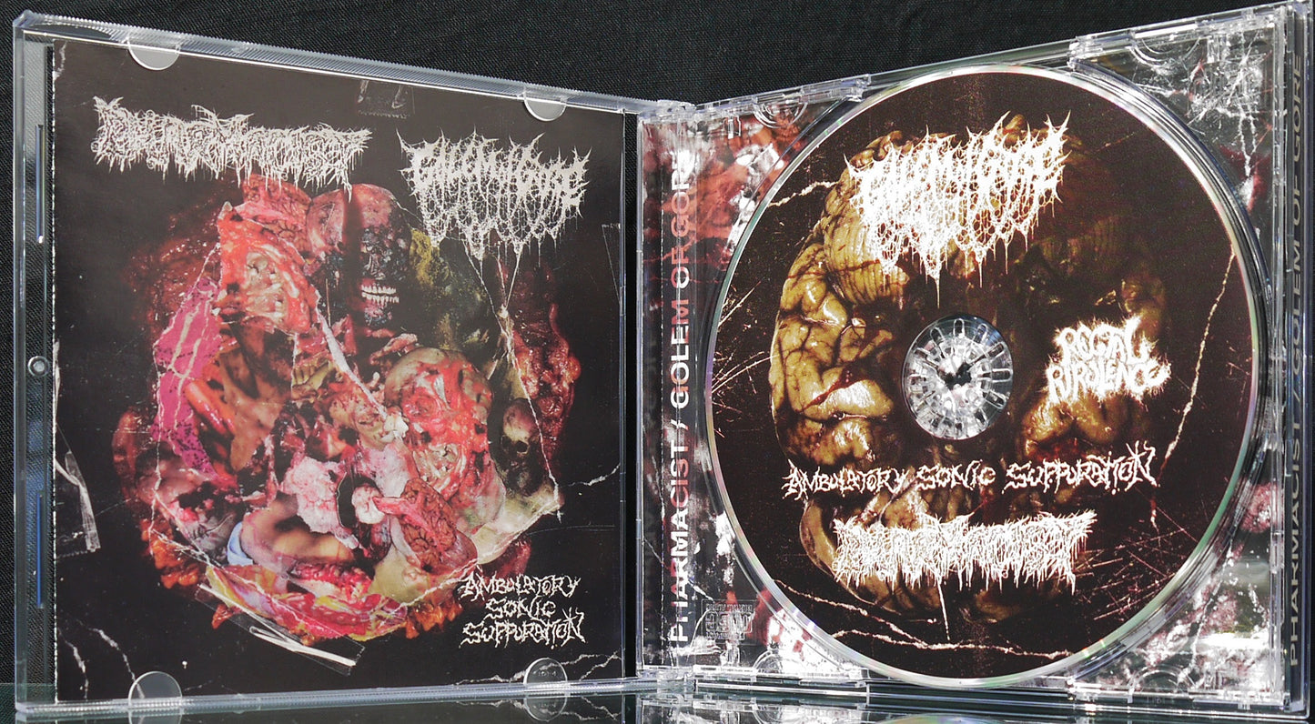PHARMACIST / GOLEM OF GORE - Split CD