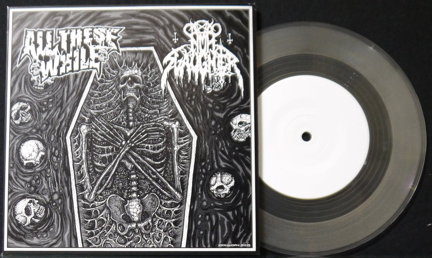 NUNSLAUGHTER / ALL THESE WHILE - Split 7"