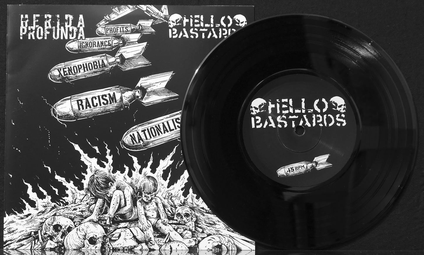 HELLO BASTARDS / HERIDA PROFUNDA - Split 7"