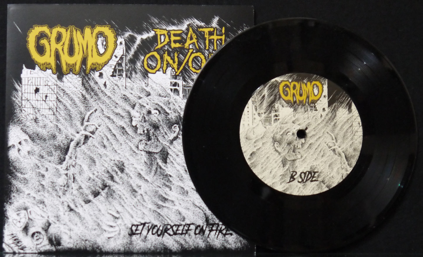 GRUMO / DEATH ON/OFF - Split 7"
