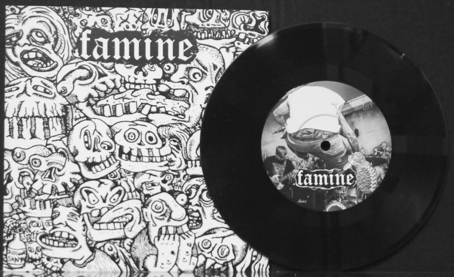 FAMINE / SATANIC MALFUNCTIONS - Split 7"