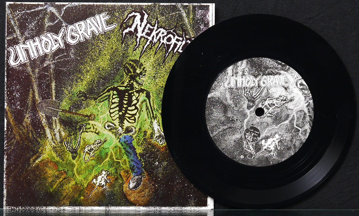 UNHOLY GRAVE / NEKROFILTH - Split 6"