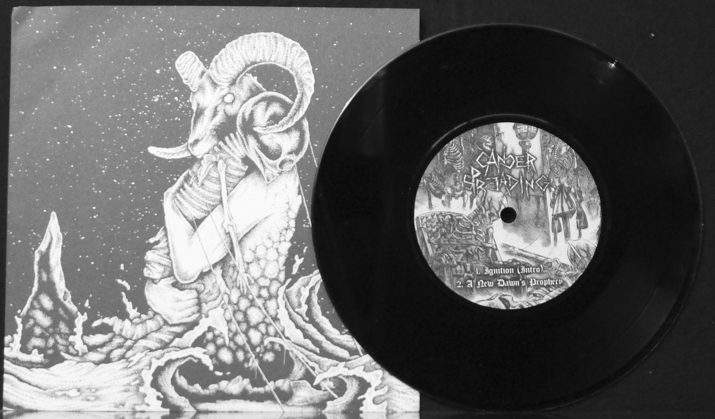 CANCER SPREADING / BLACK TRINITY - Split 7"