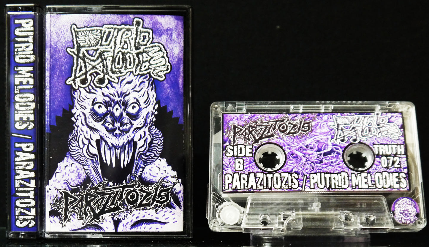 PARAZITOZIS / PUTRID MELODIES - Split Tape