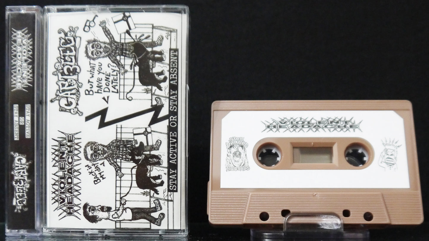 VIOLENT HEADACHE / CAPTAIN 3 LEG - Split Tape