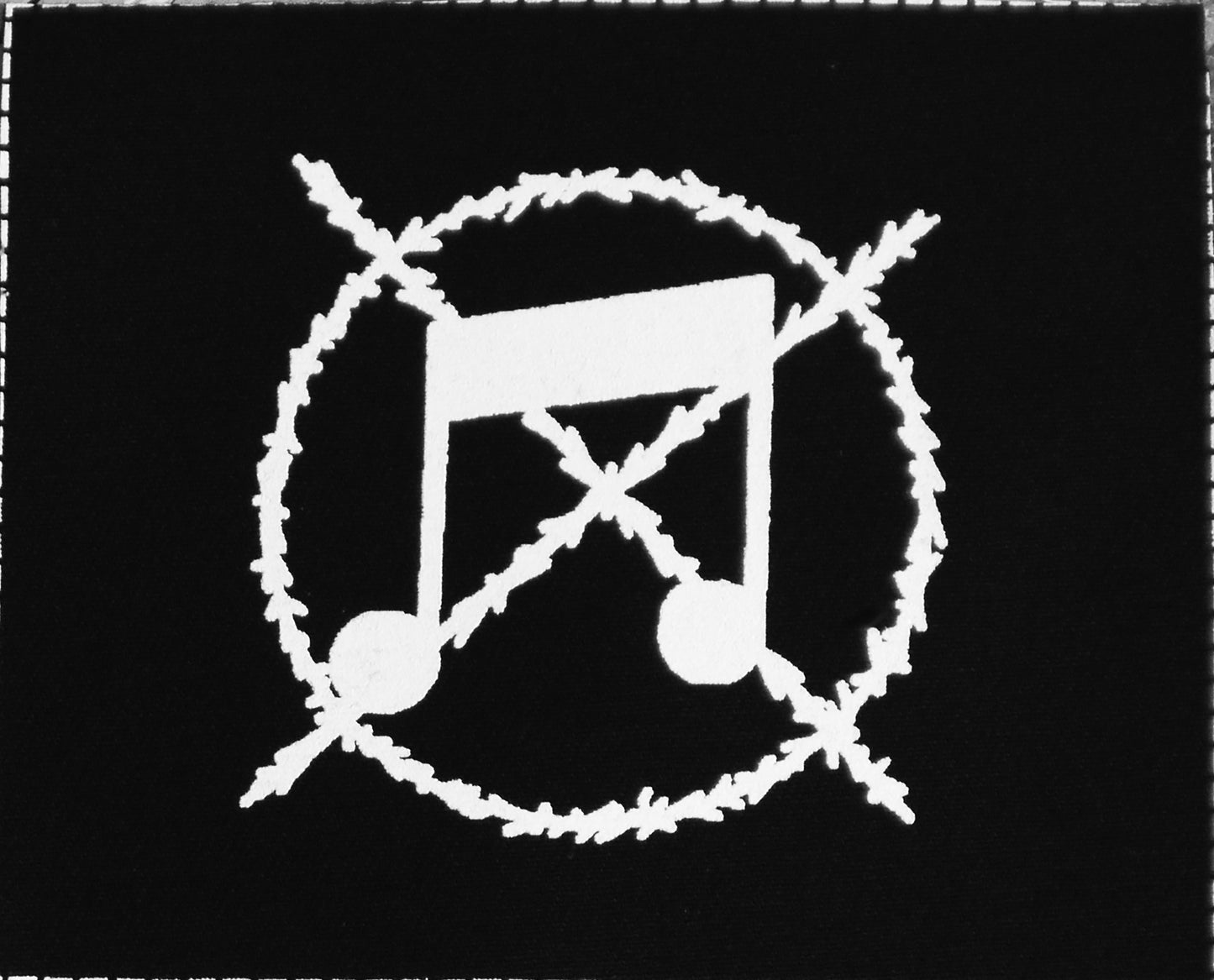 ANTI-MUSIC SYMBOL - Patch (variant II)