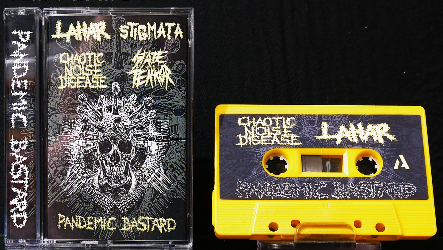 CHAOTIC NOISE DISEASE/LAHAR/STIGMATA/STATE TERROR - 4 Way Split Tape