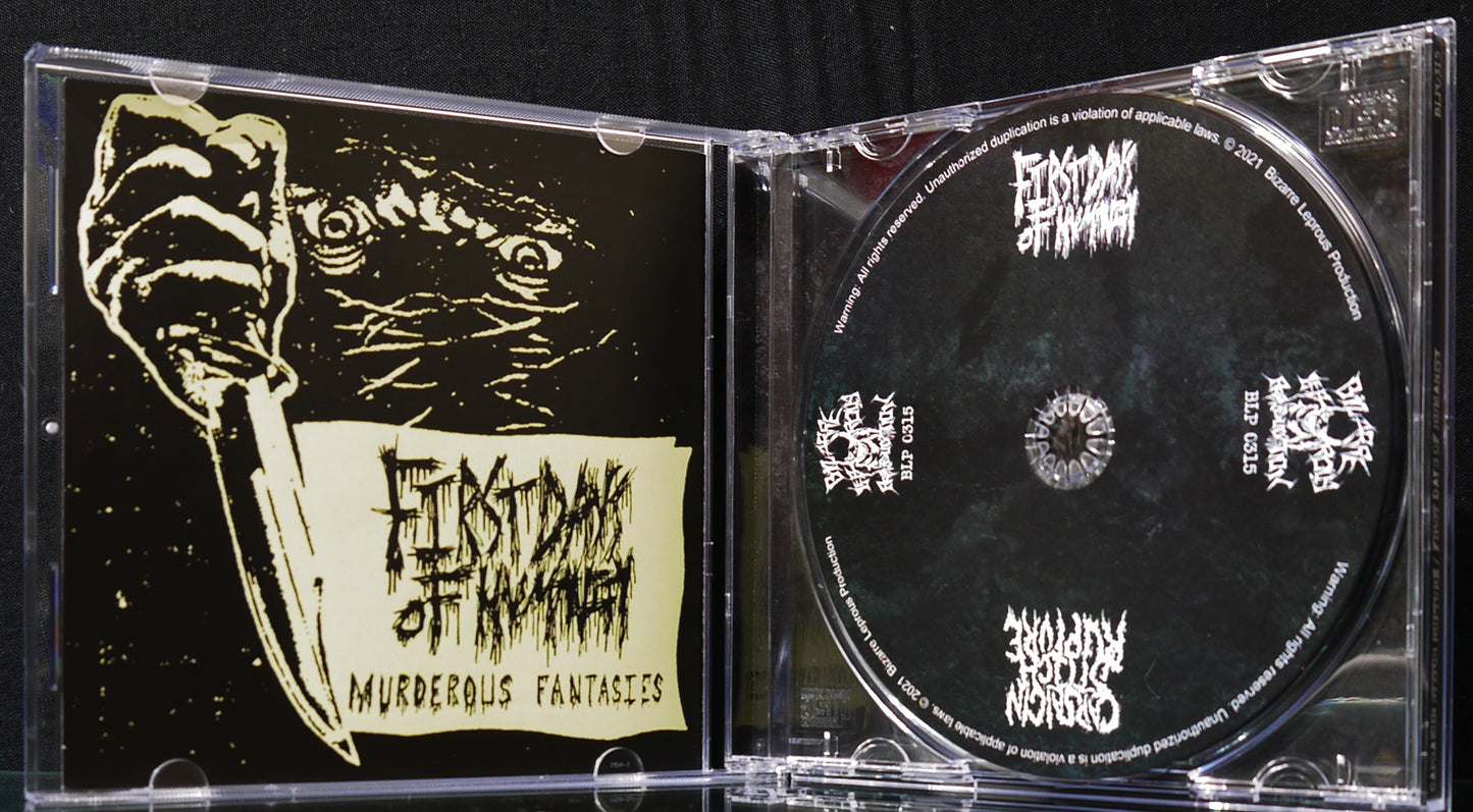 FIRST DAYS OF HUMANITY / CAPSAICIN STITCH RUPTURE - Split CD