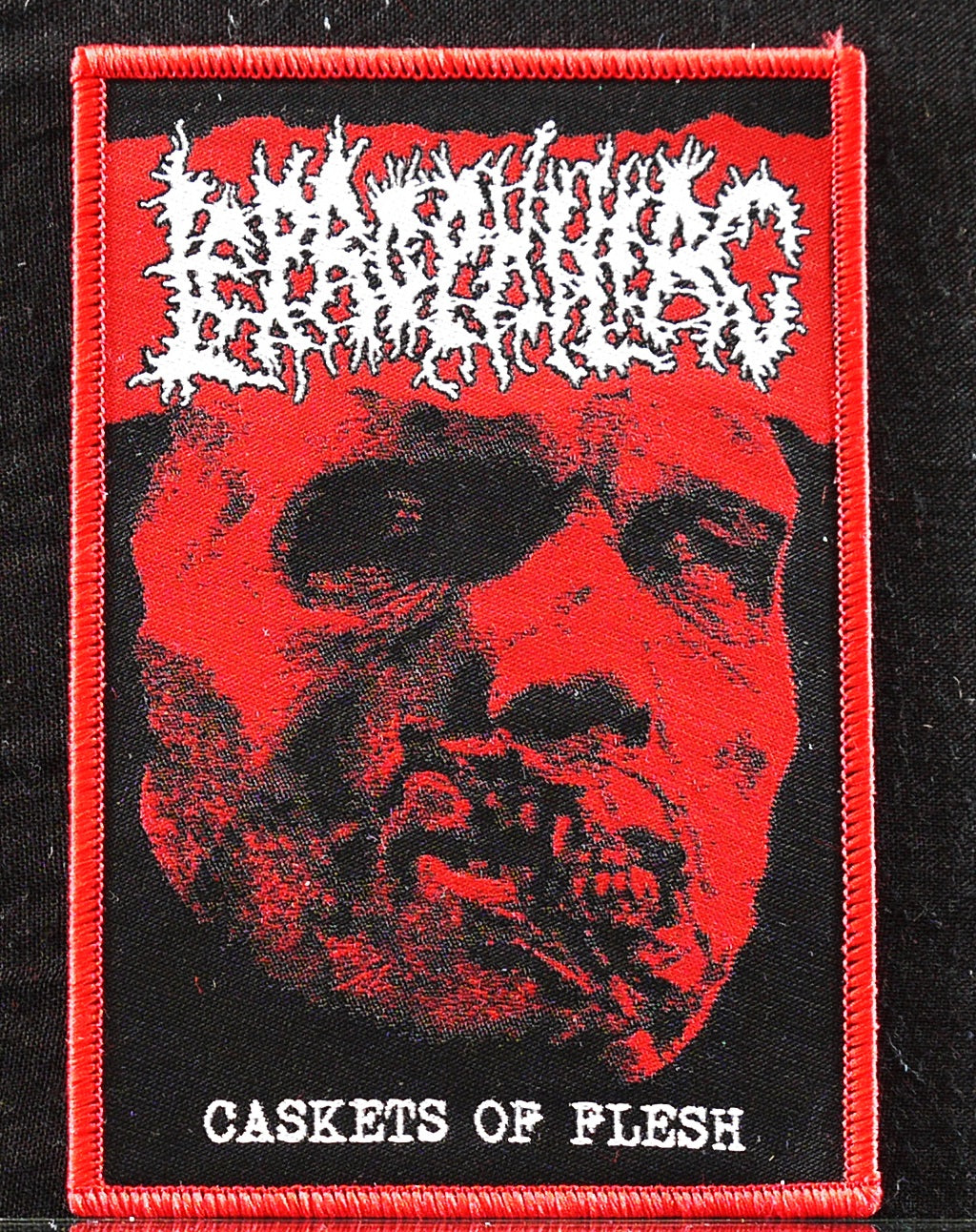 LEPROPHILIAC - Caskets Of Flesh Woven Patch