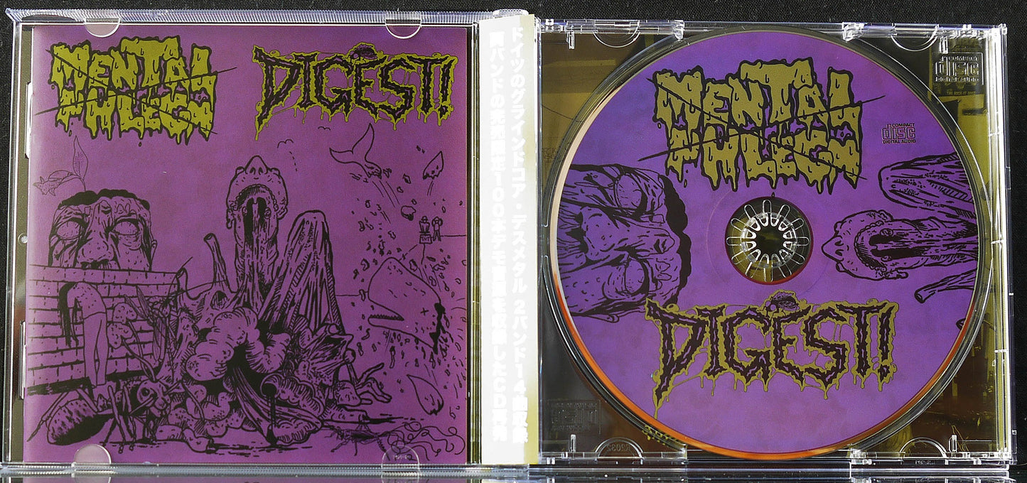 MENTAL PHLEGM / DIGEST! - Split CD