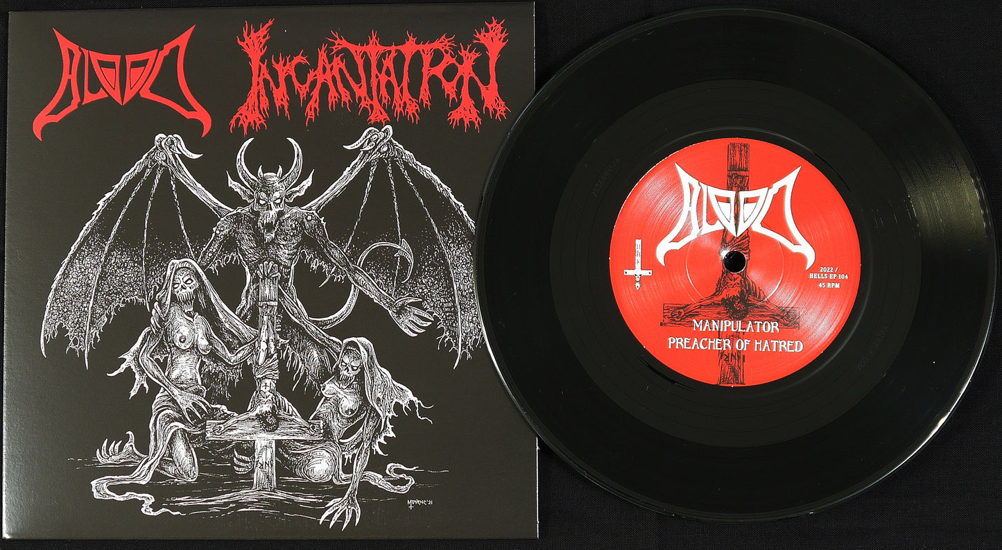 BLOOD / INCANTATION - Split 7"