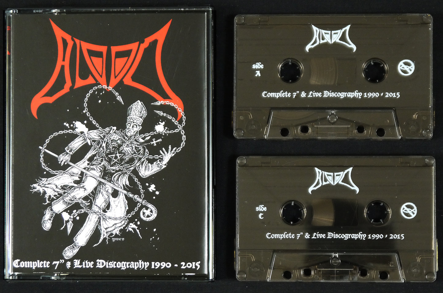 BLOOD - Complete 7" & Live Discography 1990 - 2015 Double Tape